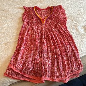 Poupette St Barth Sasha Dress Red and Pink Cover Up